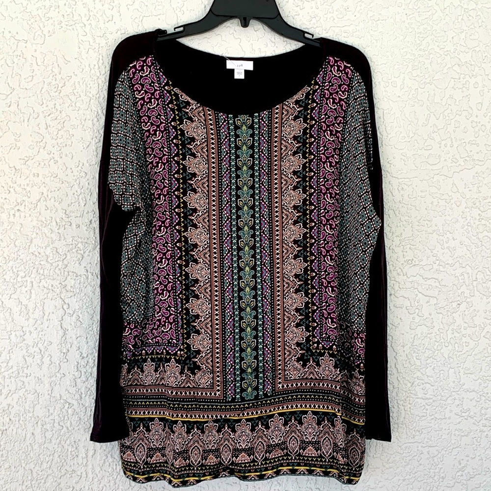J.JILL long sleeve silky and soft tunic/top size L